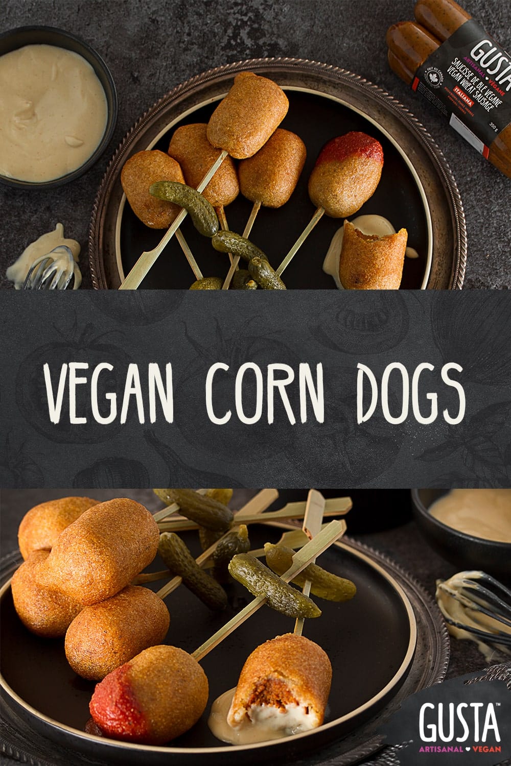 vegan corn dogs