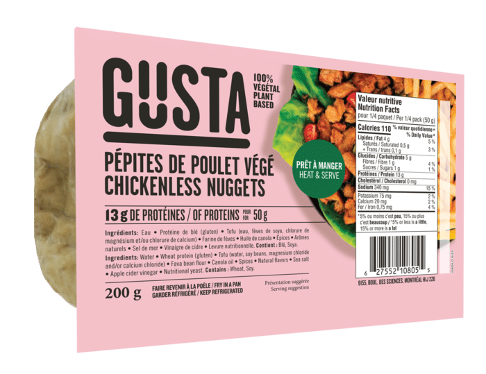 Pépites de poulet végé